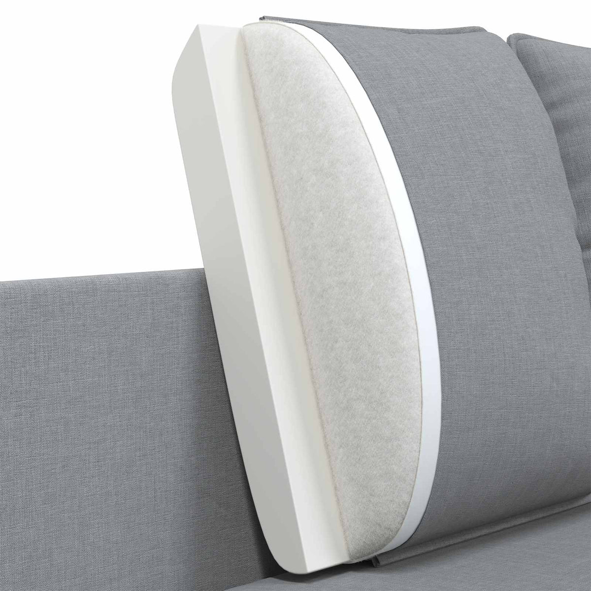 Sofa za dvije osobe Svjetlosiva 188 x 81 x 89 cm Tkanina
