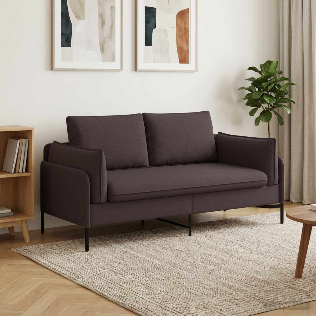 Sofa za dvije osobe 188 x 81 x 89 cm Tkanina