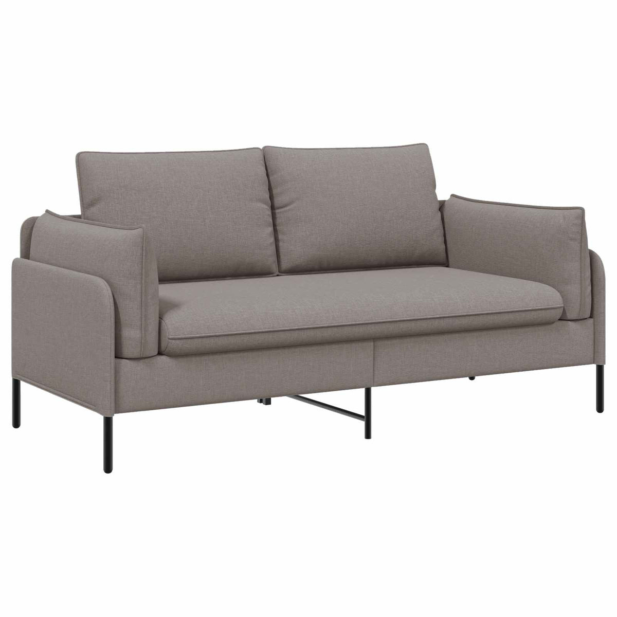 Sofa za dvije osobe Sivosmeđa 188 x 81 x 89 cm Tkanina