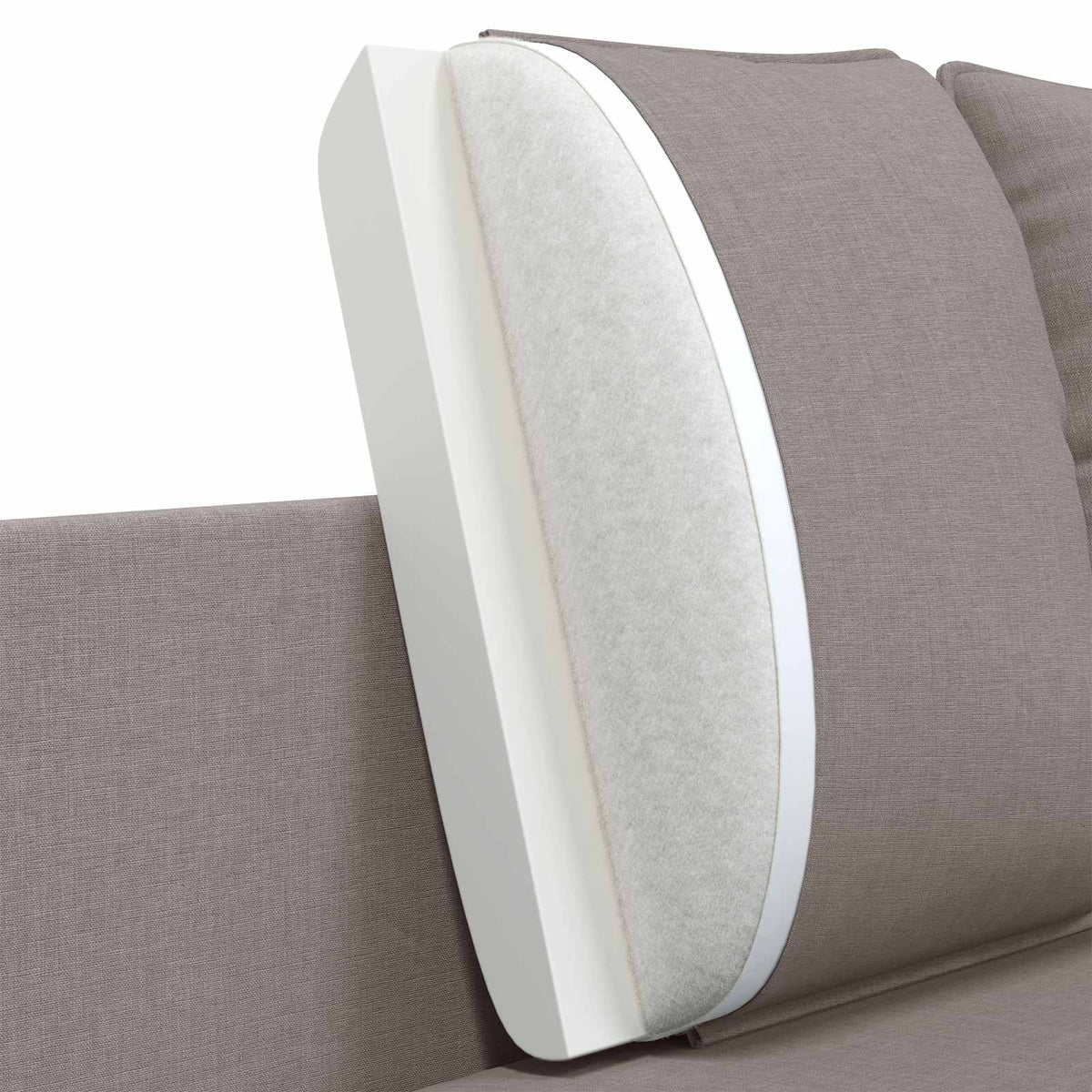 Sofa za dvije osobe Sivosmeđa 188 x 81 x 89 cm Tkanina