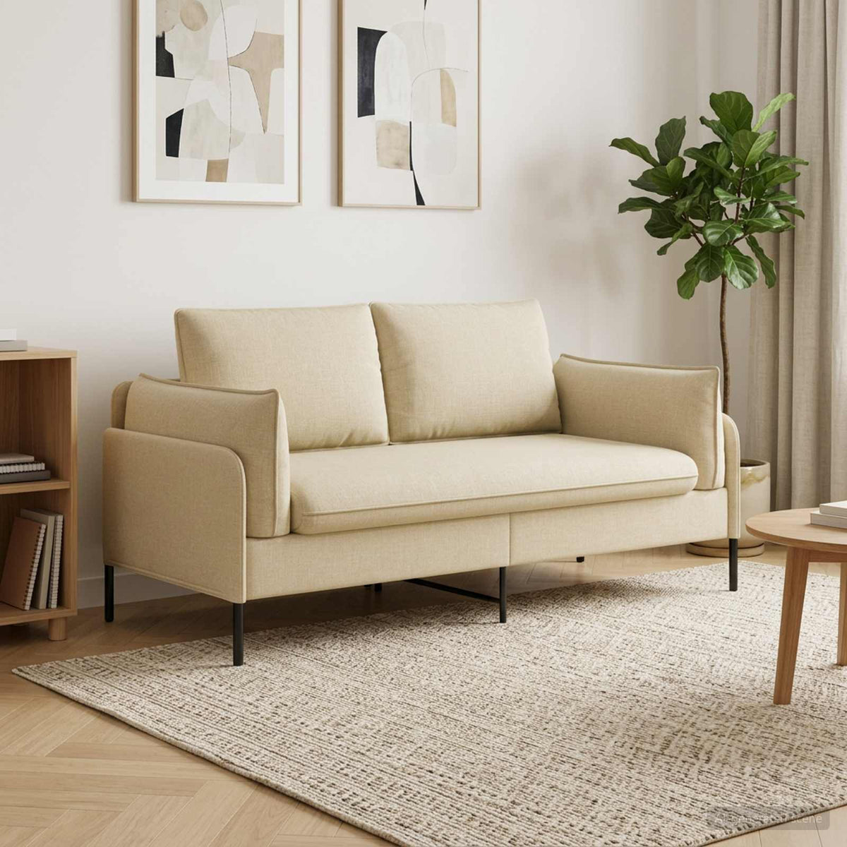 Sofa za dvije osobe 188 x 81 x 89 cm Tkanina