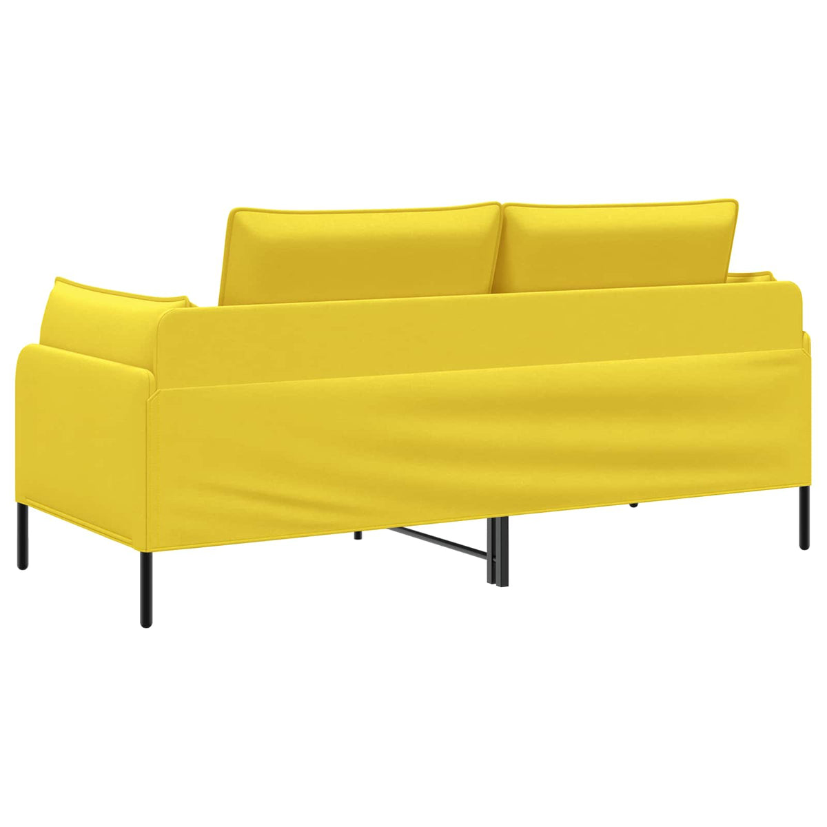 Sofa za dvije osobe Svijetlo žuta 188 x 81 x 89 cm Tkanina