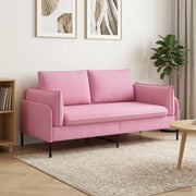 Sofa za dvije osobe Ružičasta 188 x 81 x 89 cm Tkanina