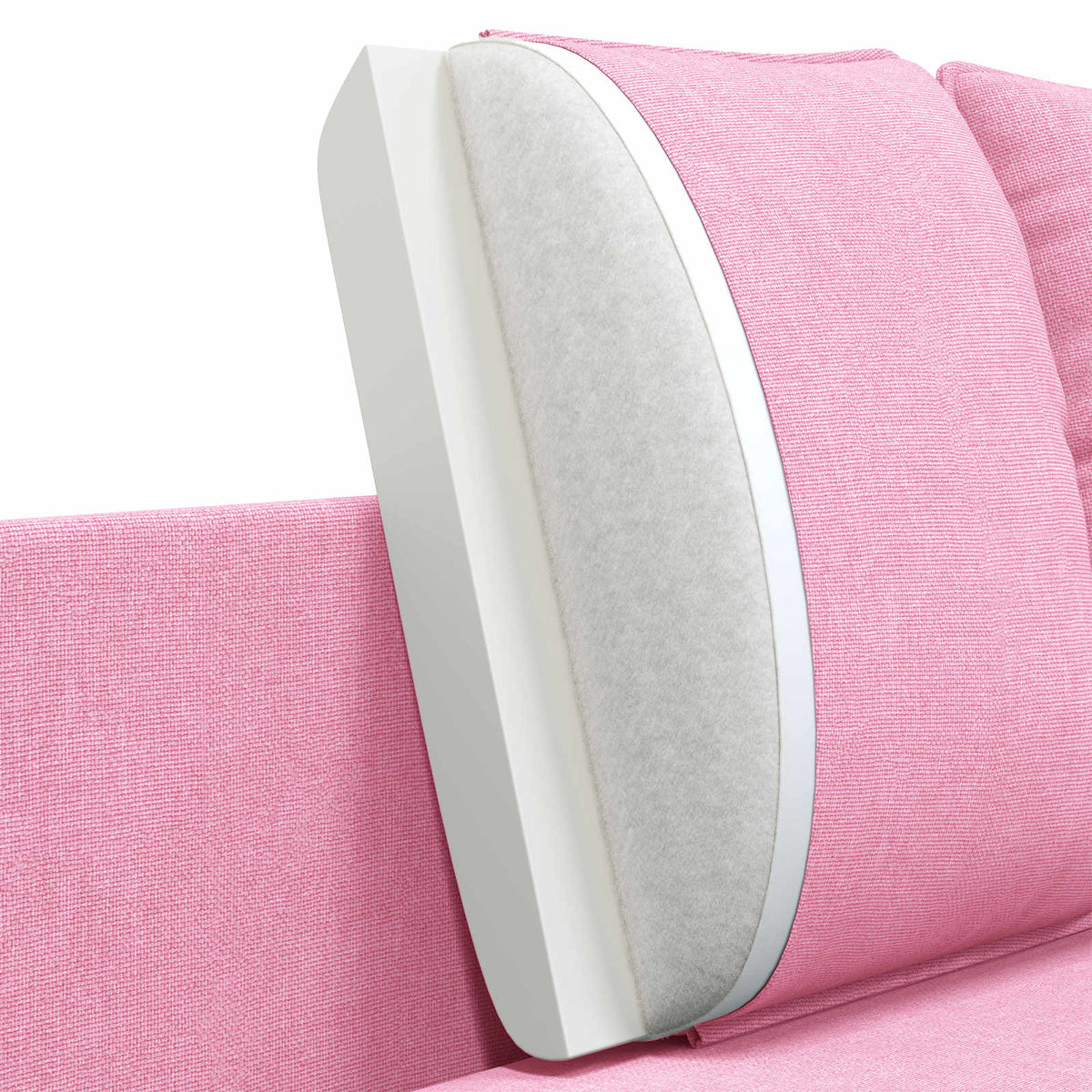 Sofa za dvije osobe Ružičasta 188 x 81 x 89 cm Tkanina