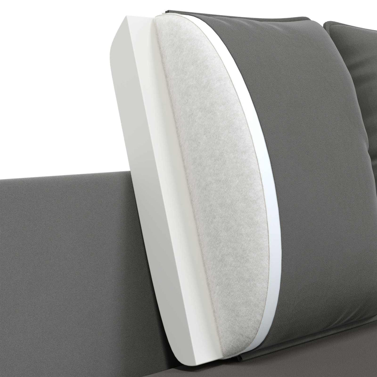 Sofa za dvije osobe 2-sjedalo Tamnosiva 188 x 81 x 89 cm Baršun