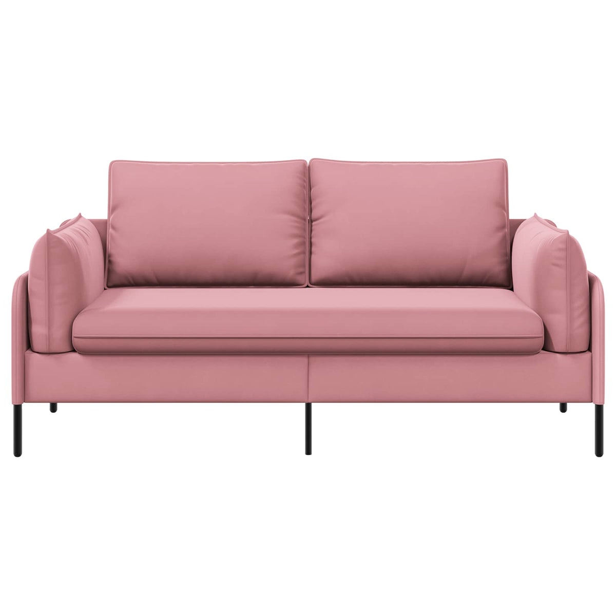 Sofa za dvije osobe 2-sjedalo Ružičasta 188 x 81 x 89 cm Baršun