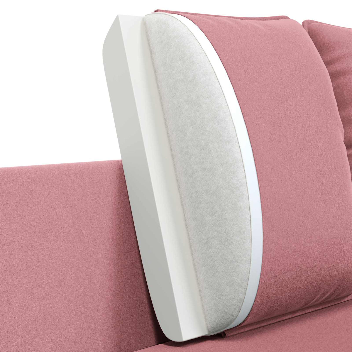 Sofa za dvije osobe 2-sjedalo Ružičasta 188 x 81 x 89 cm Baršun