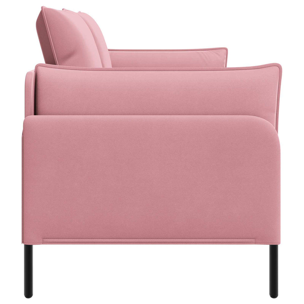 Sofa za dvije osobe 2-sjedalo Ružičasta 188 x 81 x 89 cm Baršun