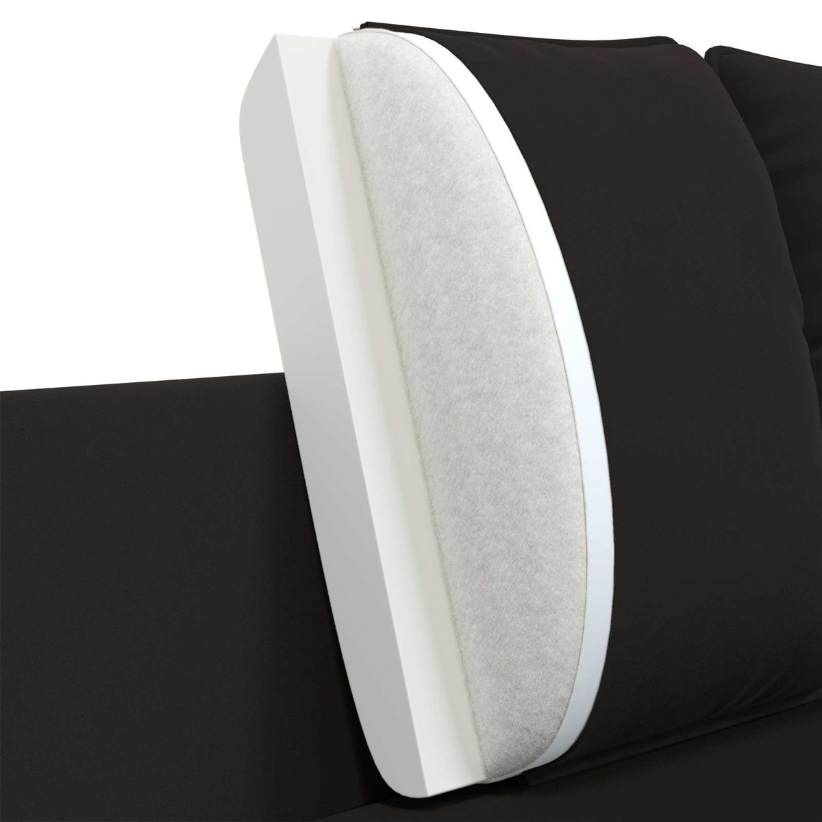 Sofa za dvije osobe 2-sjedalo Crna 188 x 81 x 89 cm Baršun