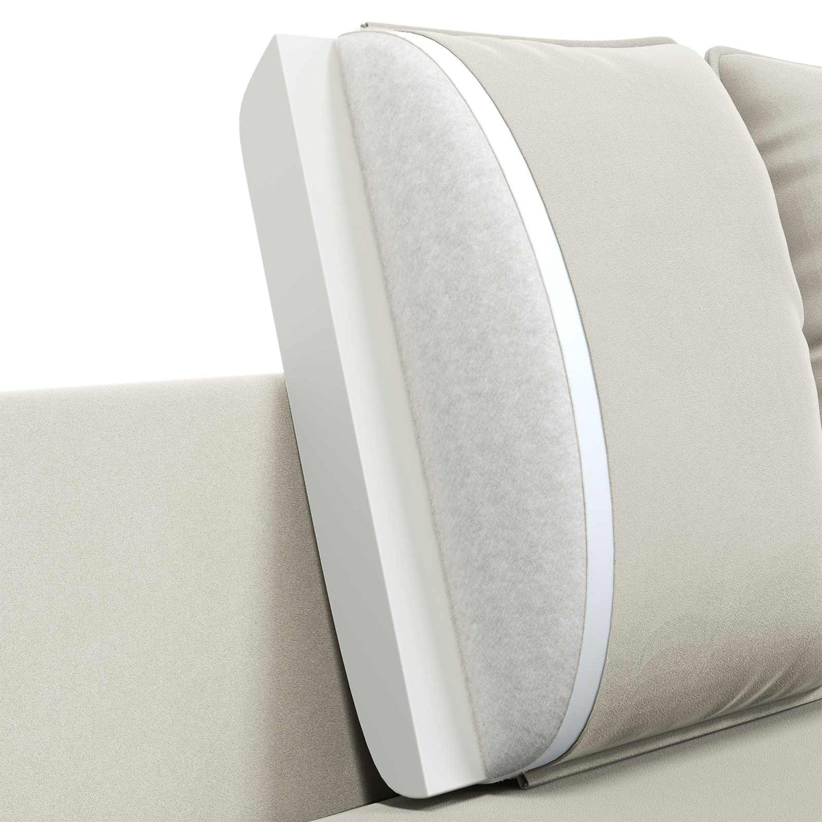 Sofa za dvije osobe 2-sjedalo Krem 188 x 81 x 89 cm Baršun