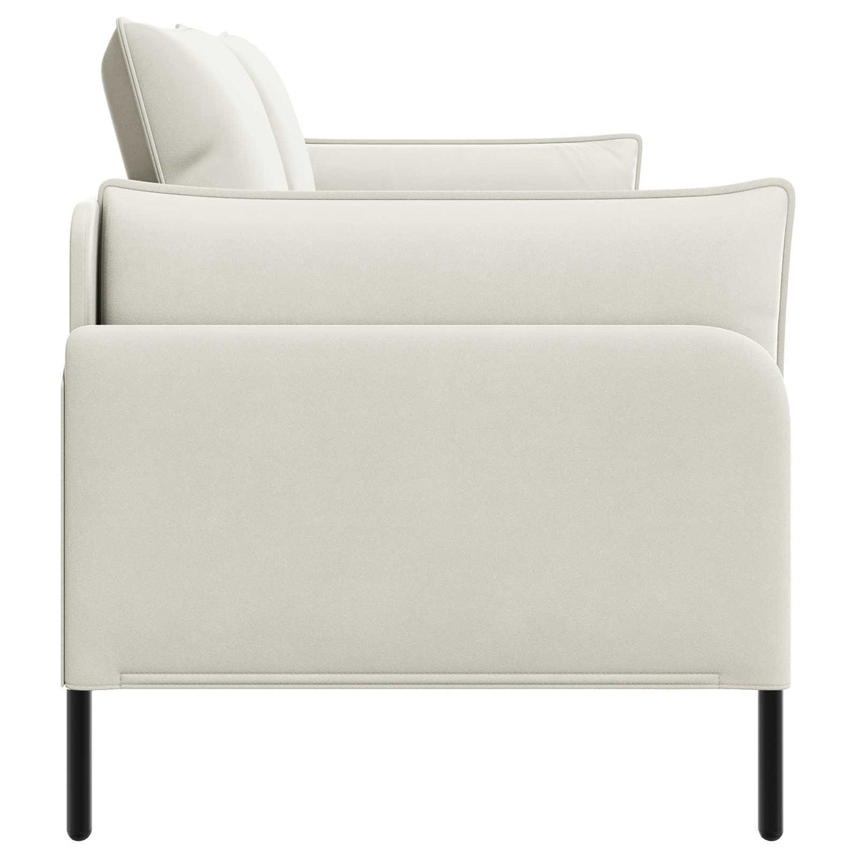 Sofa za dvije osobe 2-sjedalo Krem 188 x 81 x 89 cm Baršun