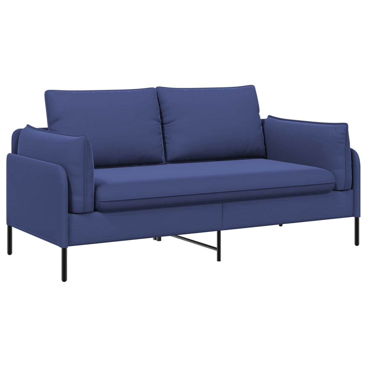 Sofa za dvije osobe 2-sjedalo Policijska plava 188 x 81 x 89 cm