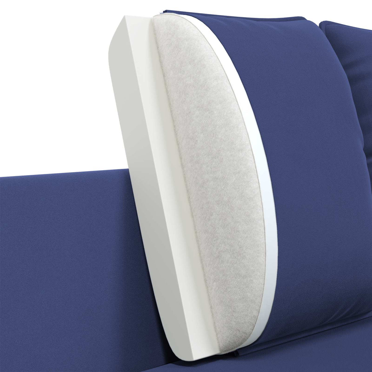 Sofa za dvije osobe 2-sjedalo Policijska plava 188 x 81 x 89 cm