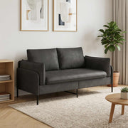 Sofa za dvije osobe Crna 188 x 81 x 89 cm Umjetna koža