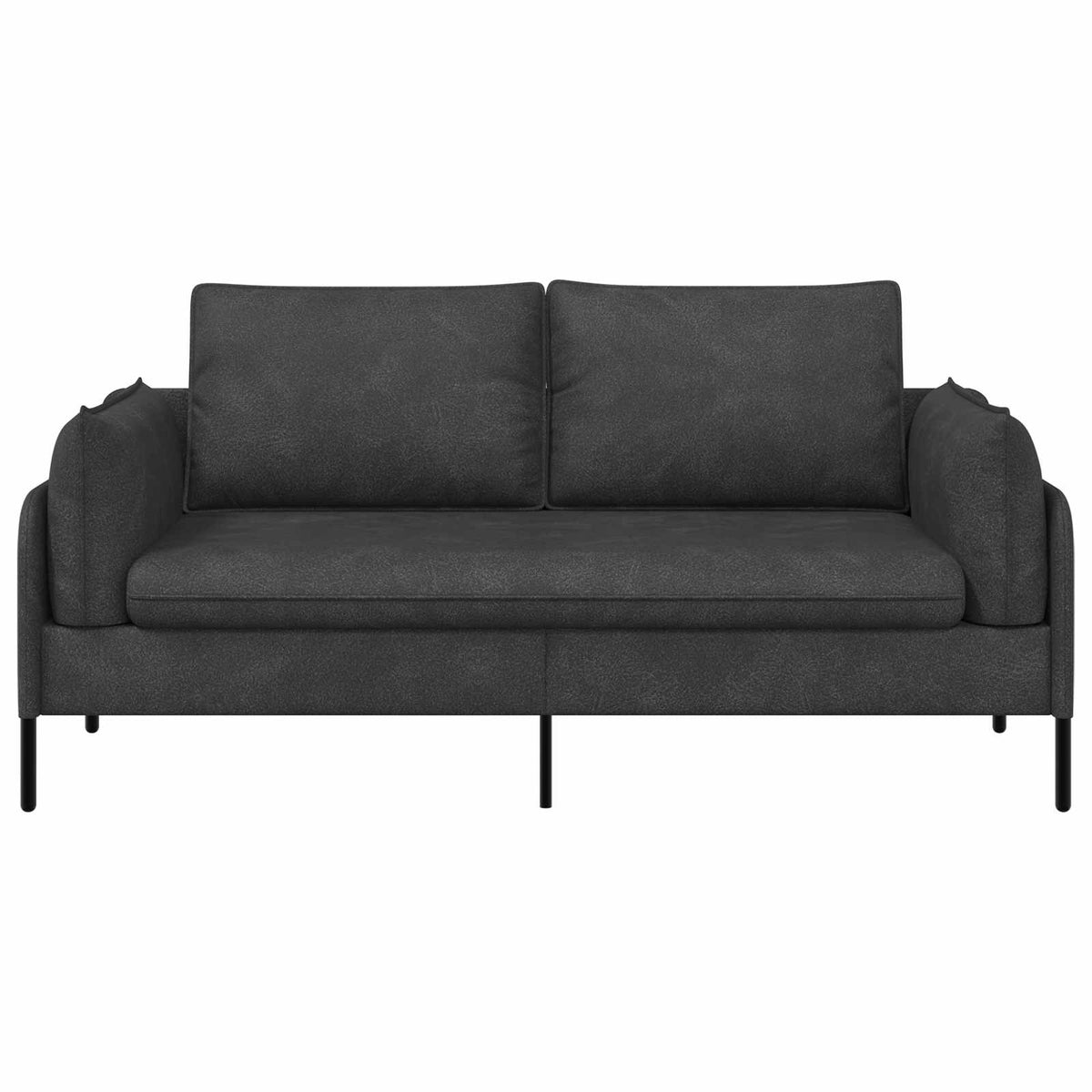 Sofa za dvije osobe Crna 188 x 81 x 89 cm Umjetna koža