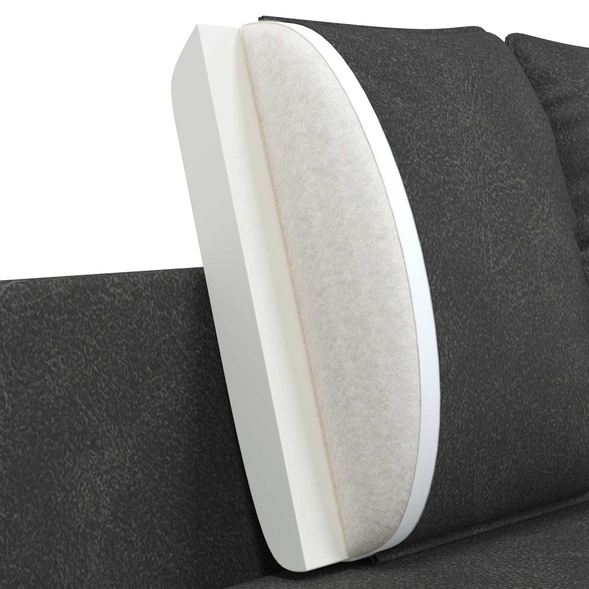 Sofa za dvije osobe Crna 188 x 81 x 89 cm Umjetna koža