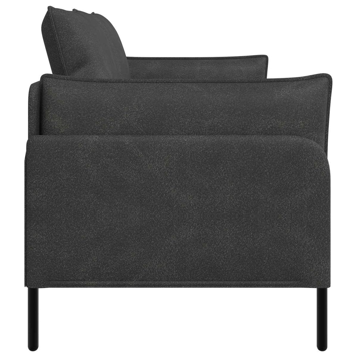 Sofa za dvije osobe Crna 188 x 81 x 89 cm Umjetna koža