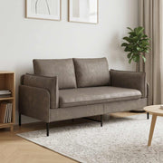 Sofa za dvije osobe Siva 188 x 81 x 89 cm Umjetna koža