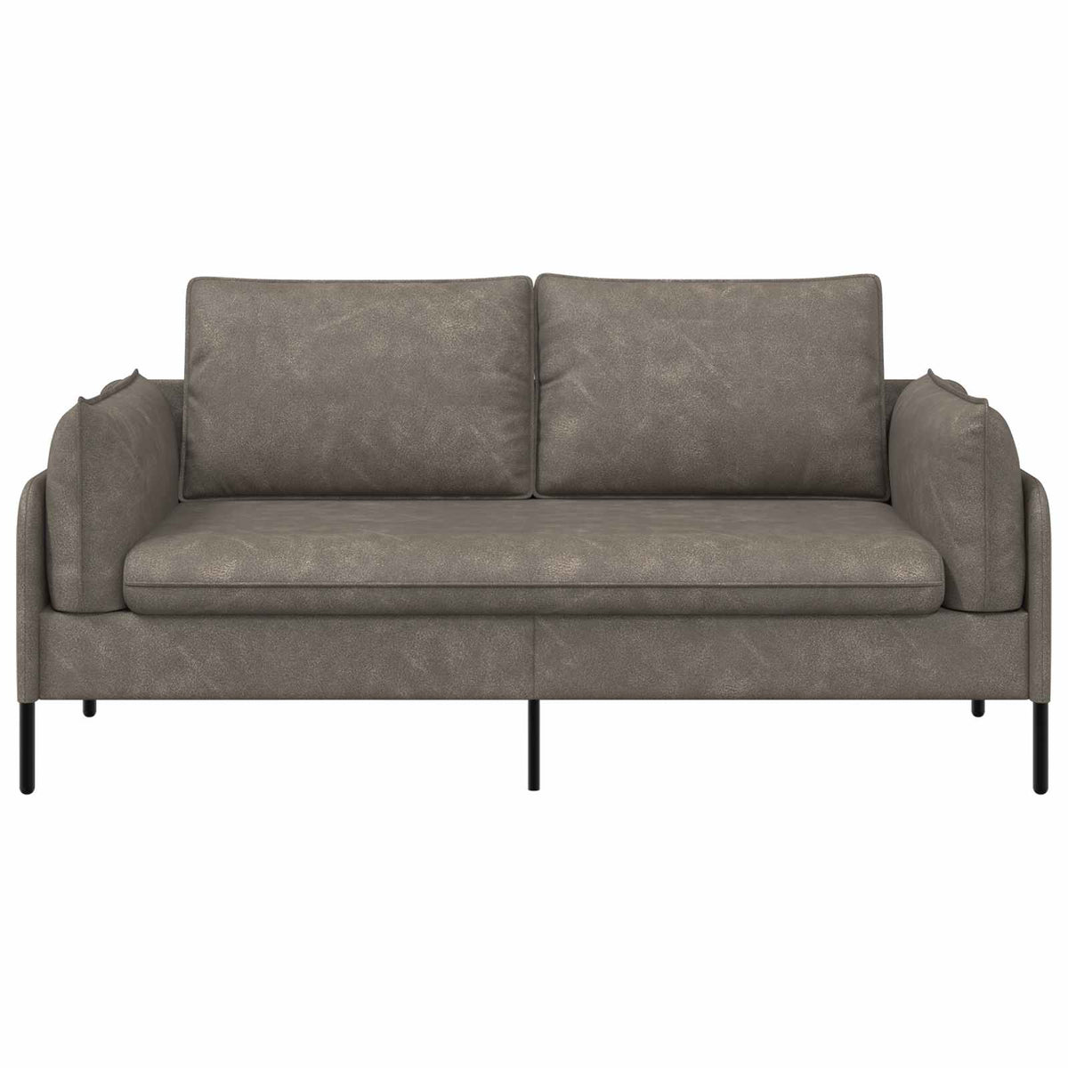 Sofa za dvije osobe Siva 188 x 81 x 89 cm Umjetna koža