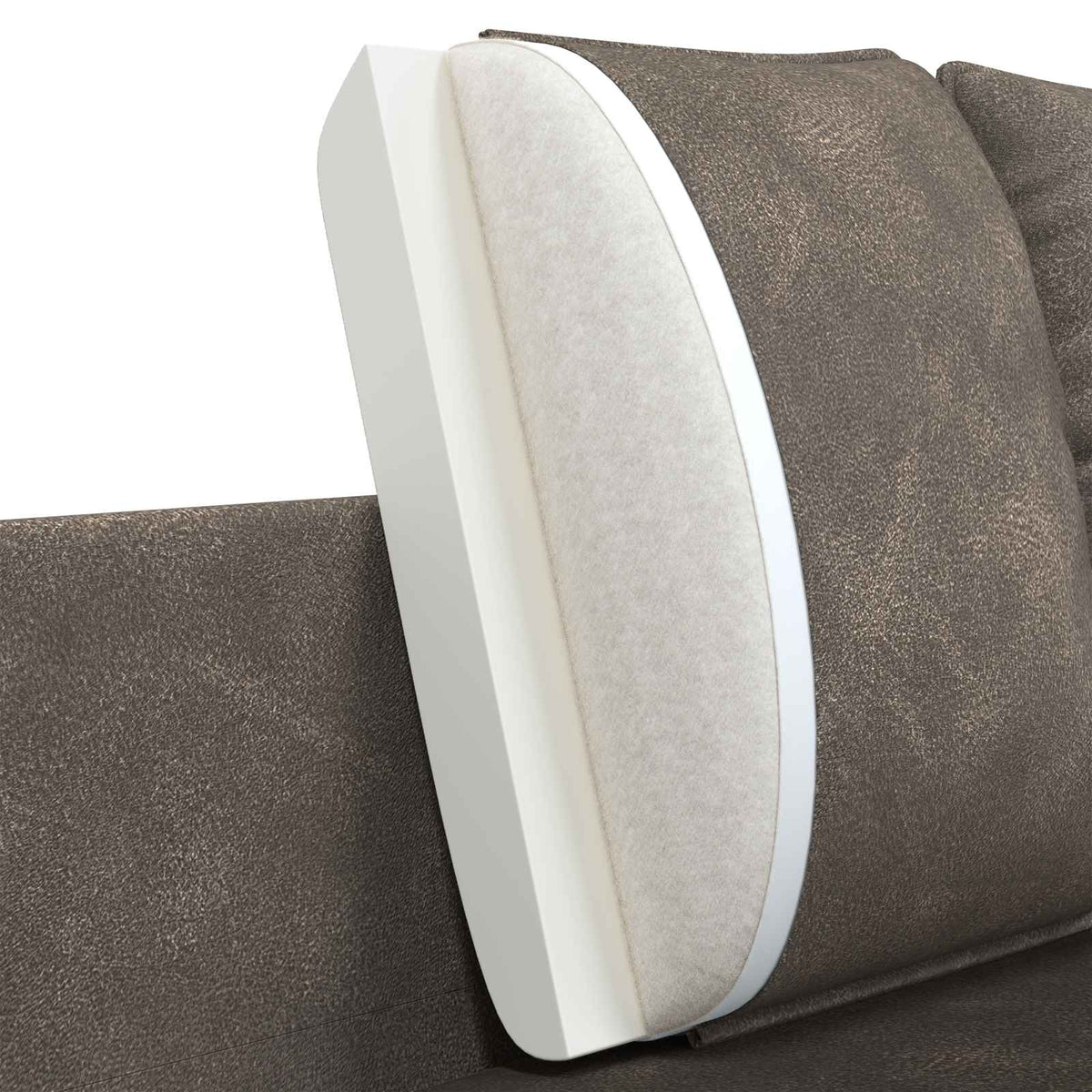 Sofa za dvije osobe Siva 188 x 81 x 89 cm Umjetna koža