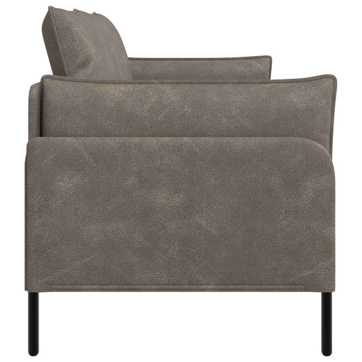 Sofa za dvije osobe Siva 188 x 81 x 89 cm Umjetna koža