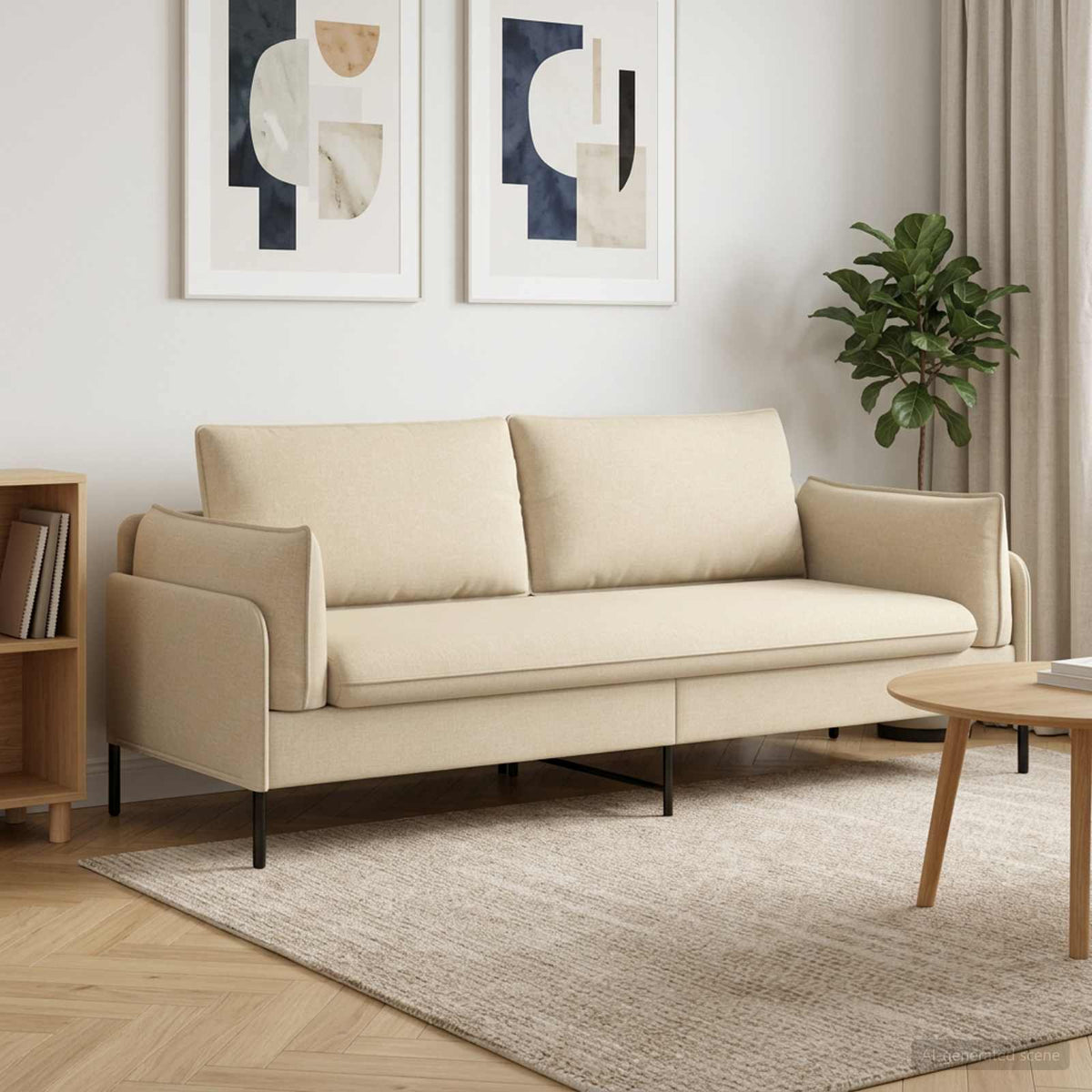 Sofa za dvije osobe 188 x 81 x 89 cm Tkanina