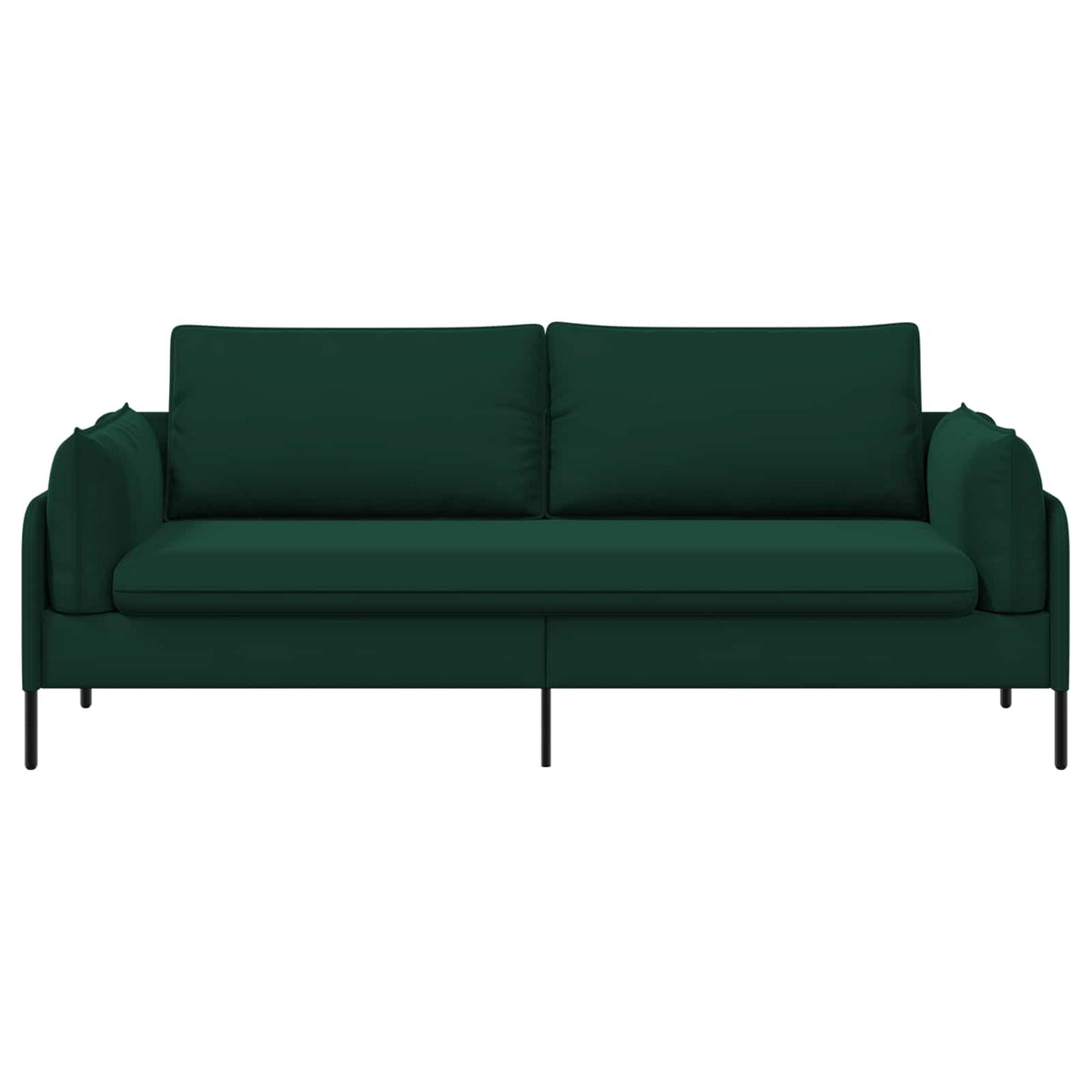 Sofa za 3 osobe Tamnozelena 222 x 81 x 89 cm Baršun
