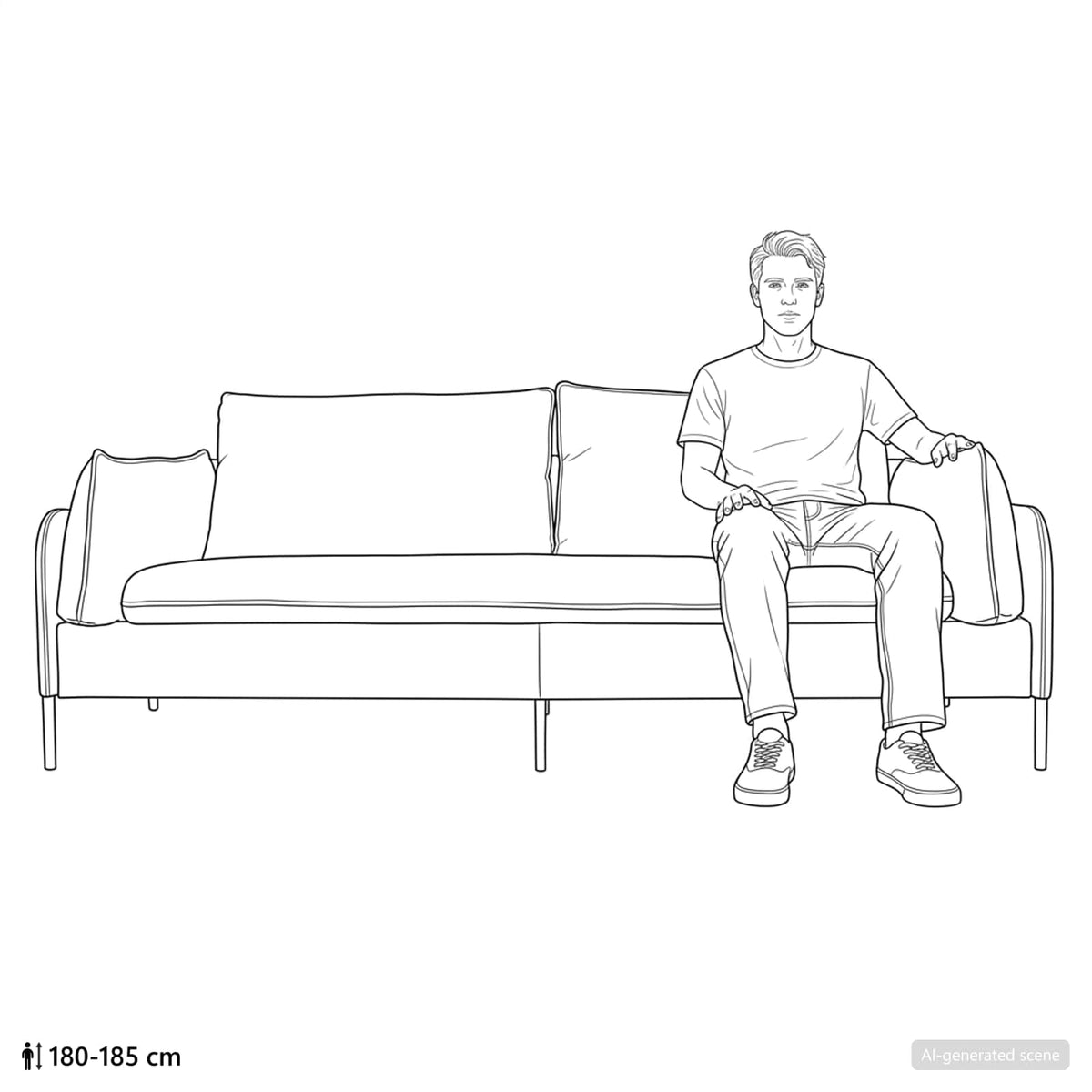 Sofa za 3 osobe Tamnozelena 222 x 81 x 89 cm Baršun