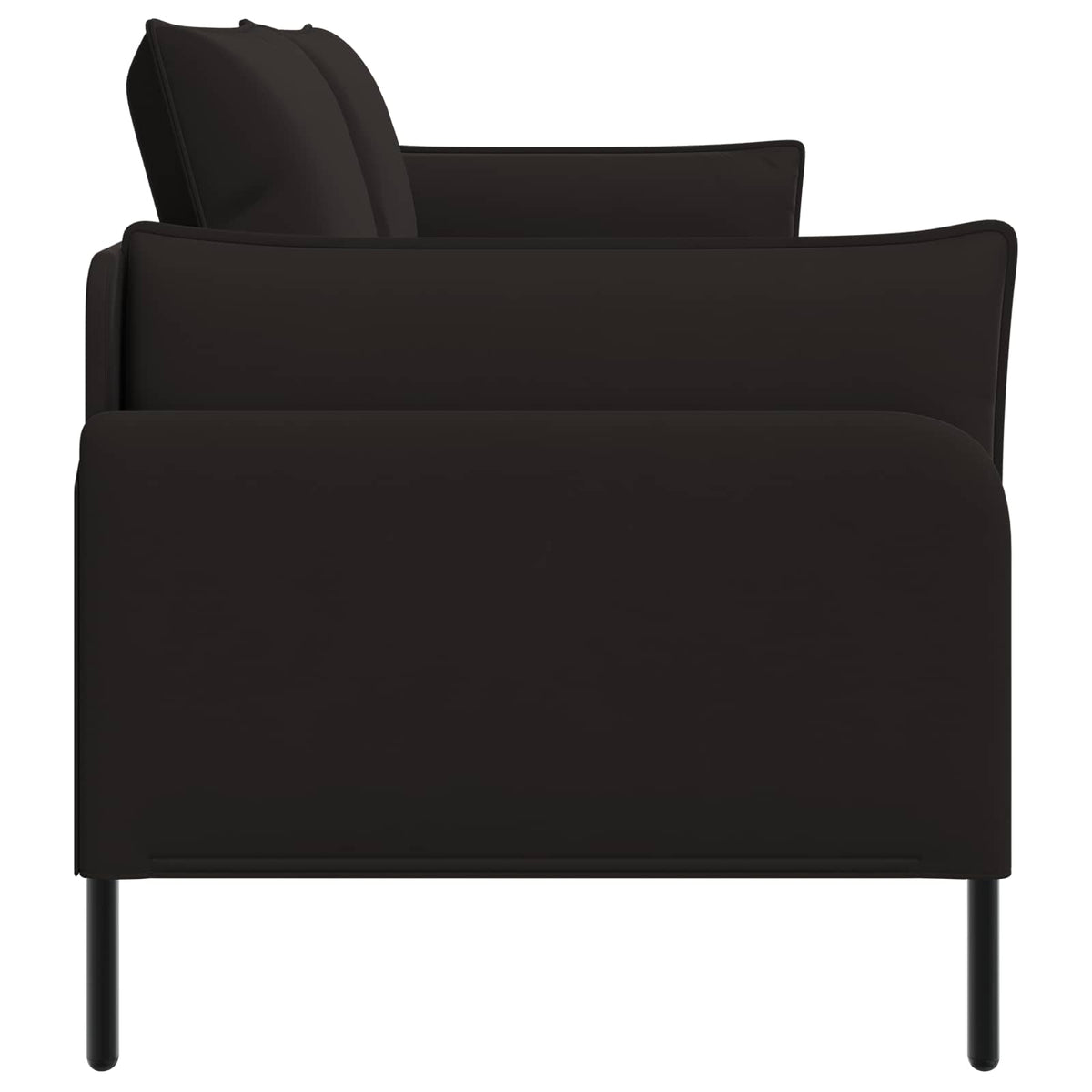 Sofa za 3 osobe Crna 222 x 81 x 89 cm Baršun