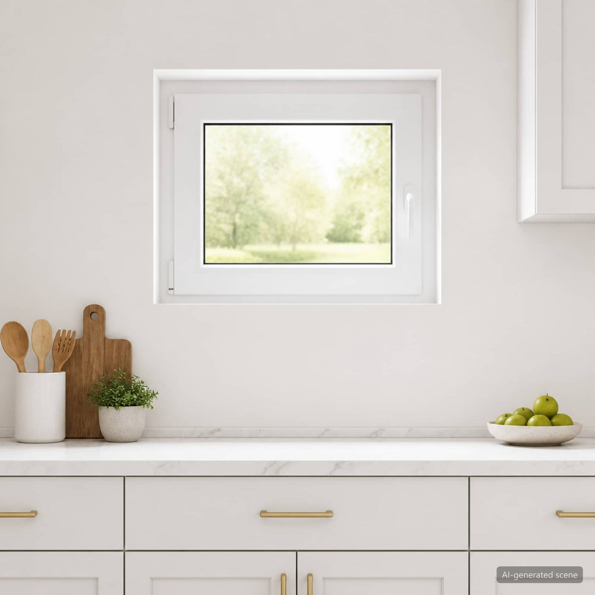 Unutarnja boja prozora u podrumu bijela RISOR 70 x 60 cm