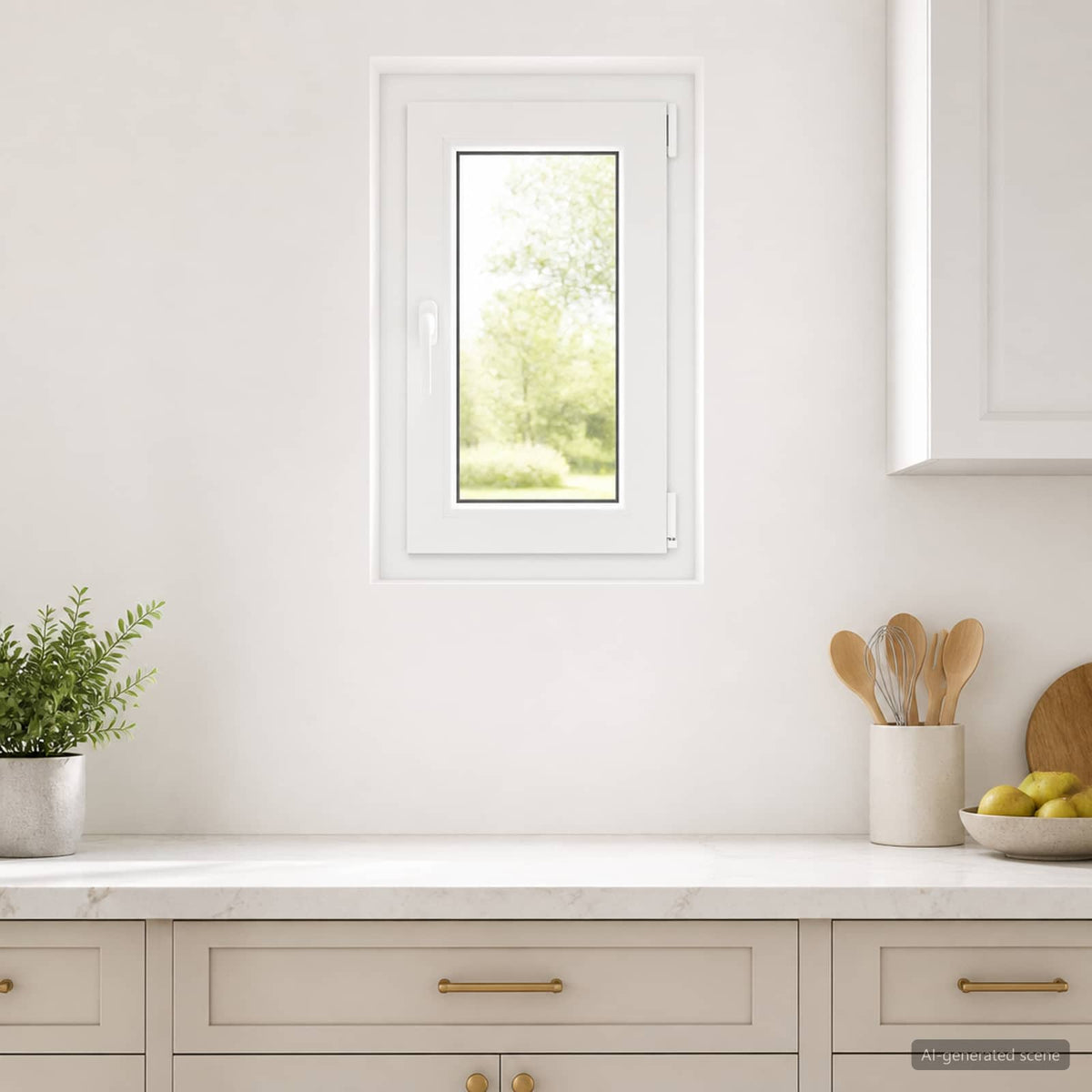 Unutarnja boja prozora u podrumu bijela RISOR 50 x 80 cm