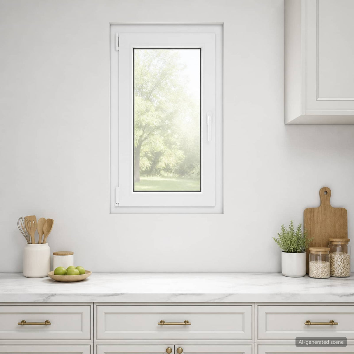 Unutarnja boja prozora u podrumu bijela RISOR 50 x 90 cm