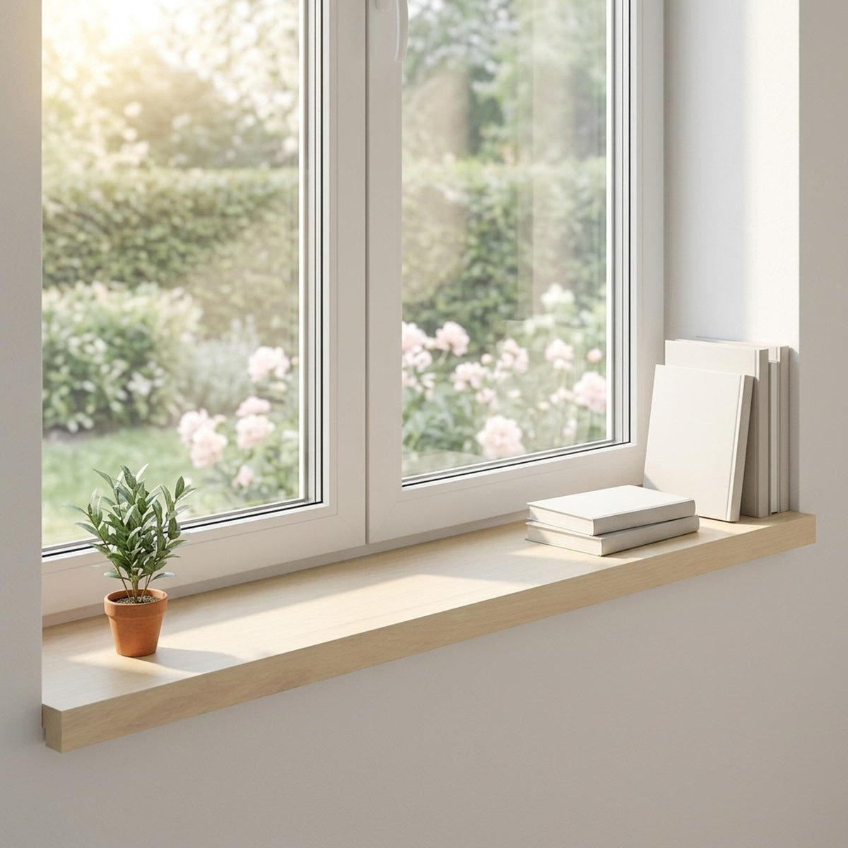 Prozorske klupice 2 kom. Bijela 100 x 30 x 2 cm