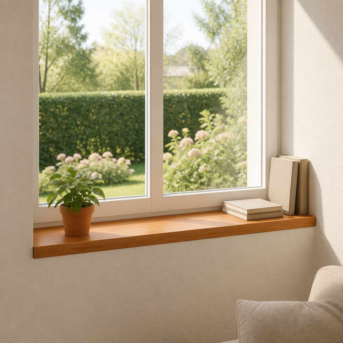 Prozorske klupice 2 kom. Smeđa 100 x 25 x 2 cm