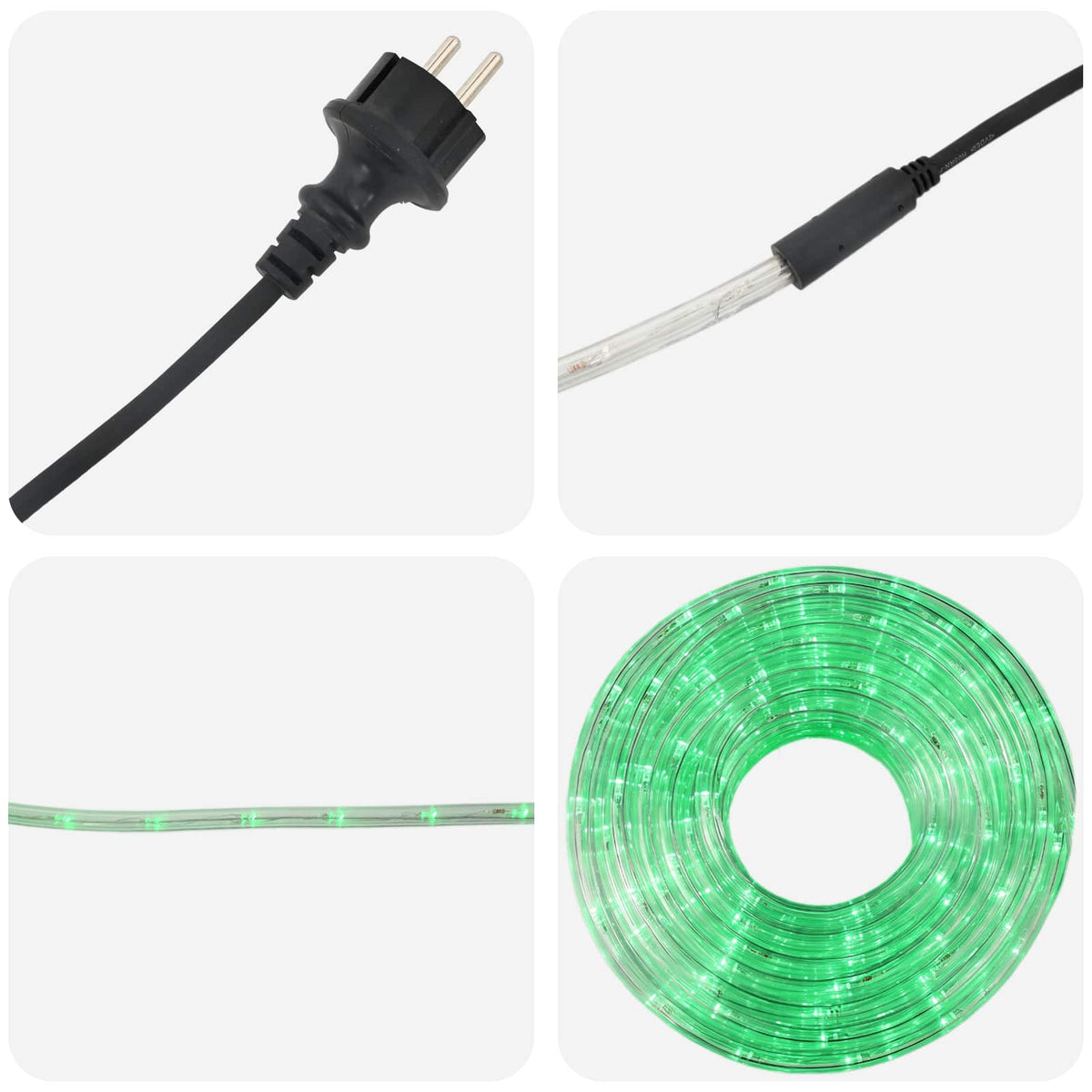 Božićno LED svjetlosno crijevo 240 LED lampica Zelena 10 m