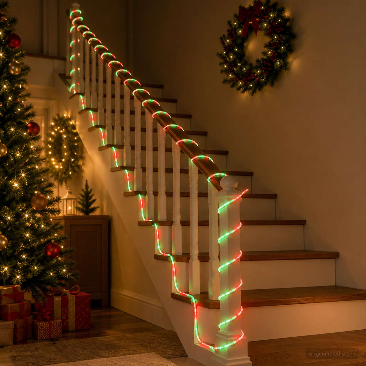 Božićno LED svjetlosno crijevo 1200 LED lampica Crvena 50 m