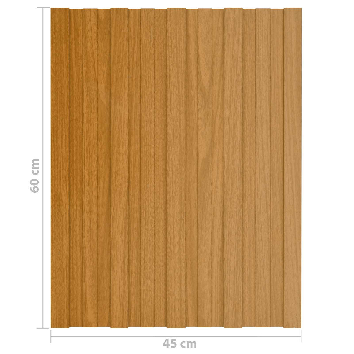 Krovni panel 36 pcs Prirodna 60 x 45 cm Pocinčani čelik