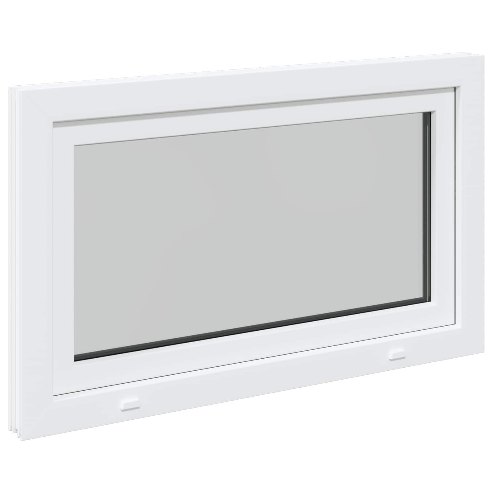 Prozor za podrum RISOR 100 x 60 cm PVC i staklo Bijela