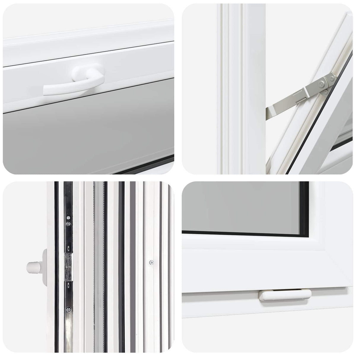 Prozor za podrum RISOR 100 x 40 cm PVC i staklo Bijela