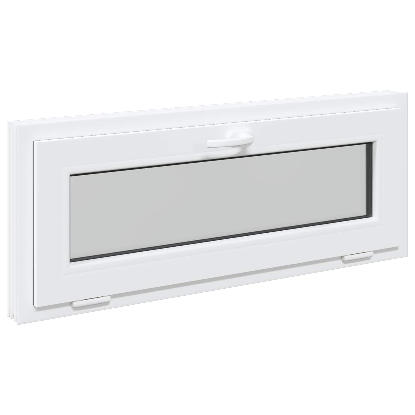 Prozor za podrum RISOR 100 x 40 cm PVC i staklo Bijela