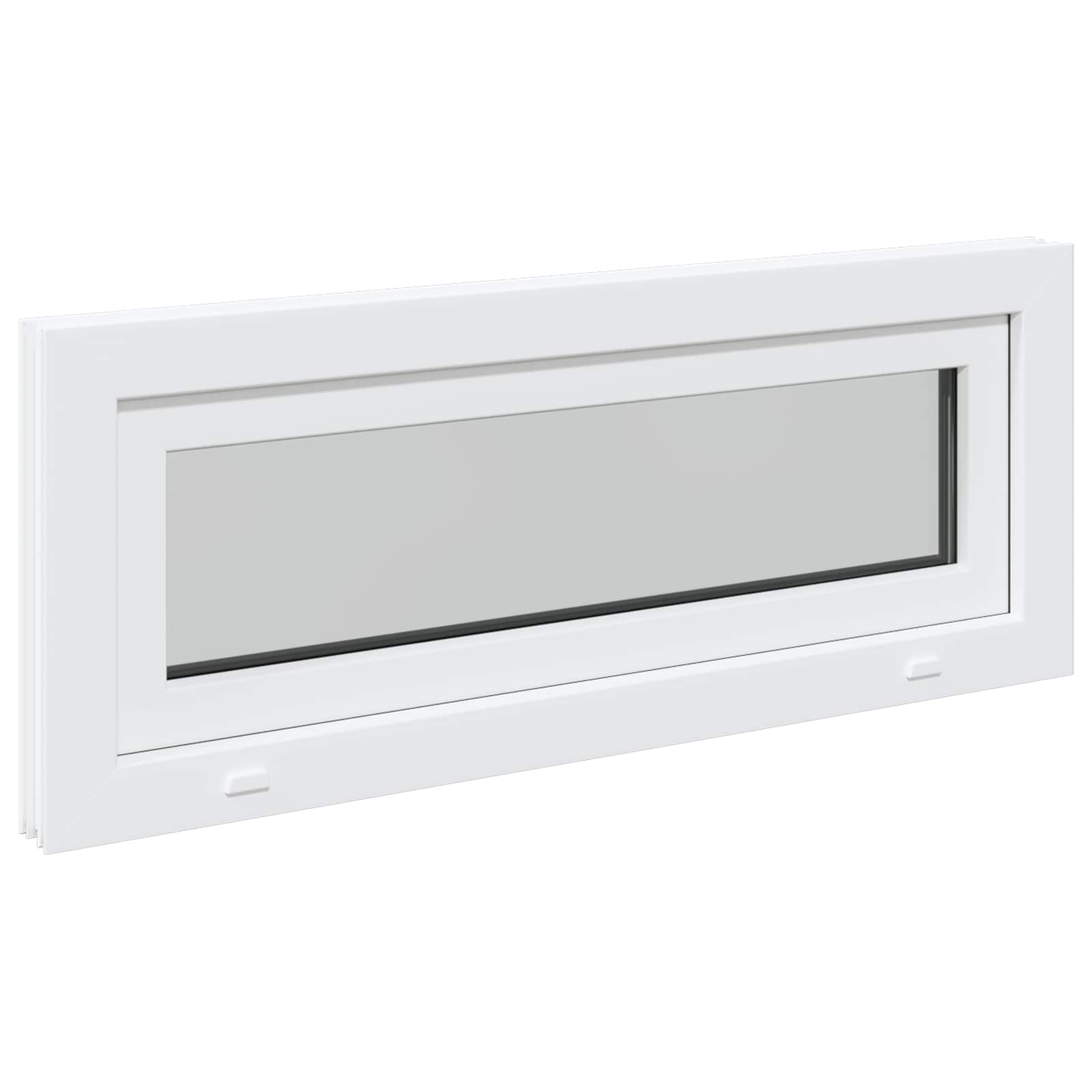 Prozor za podrum RISOR 100 x 40 cm PVC i staklo Bijela