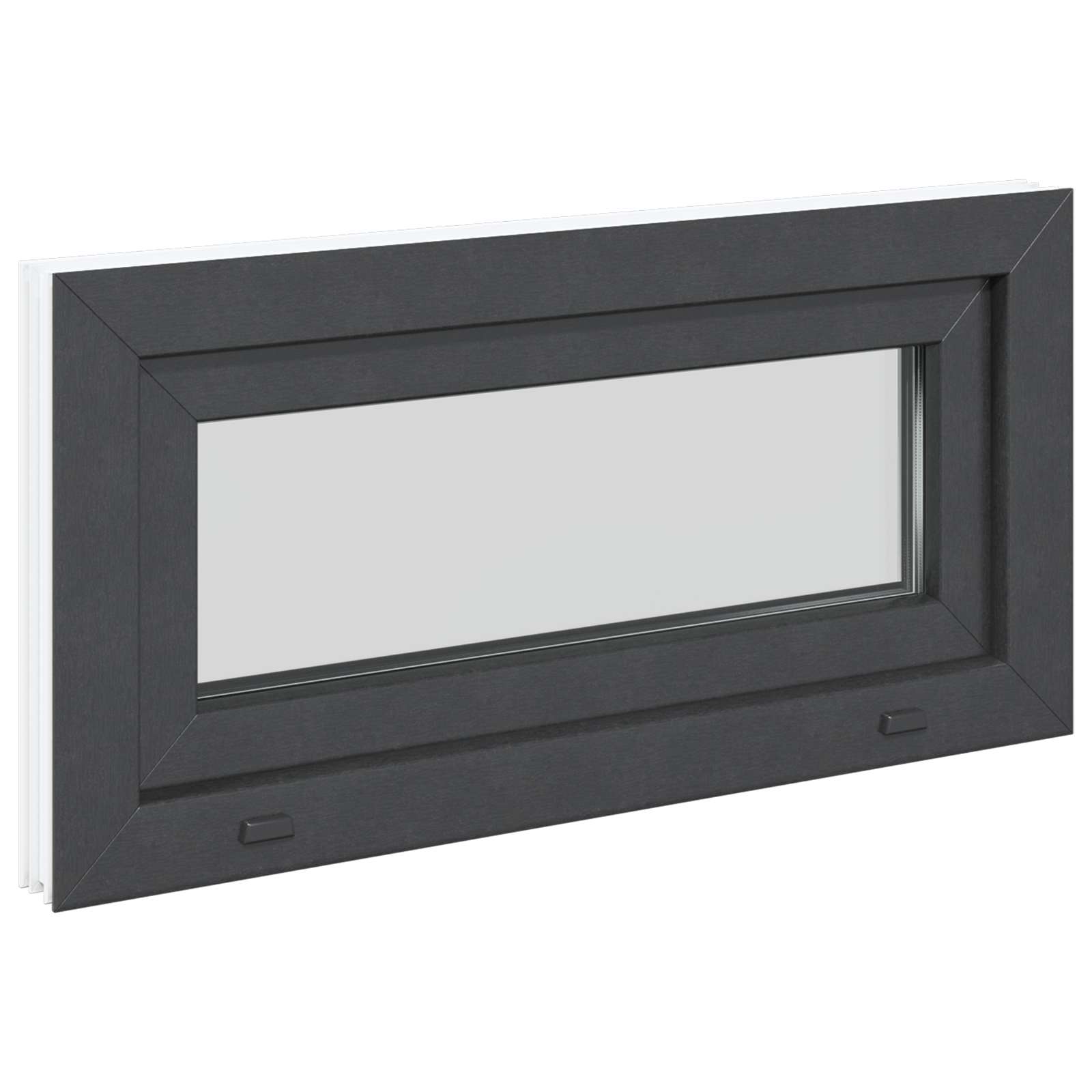 Prozor za podrum RISOR 80 x 40 cm PVC i staklo Antracit