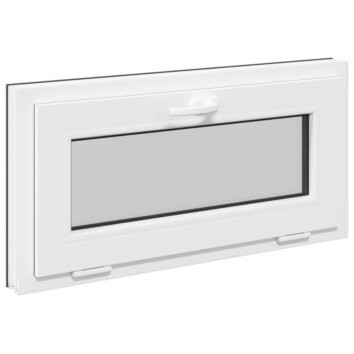 Prozor za podrum RISOR 80 x 40 cm PVC i staklo Antracit