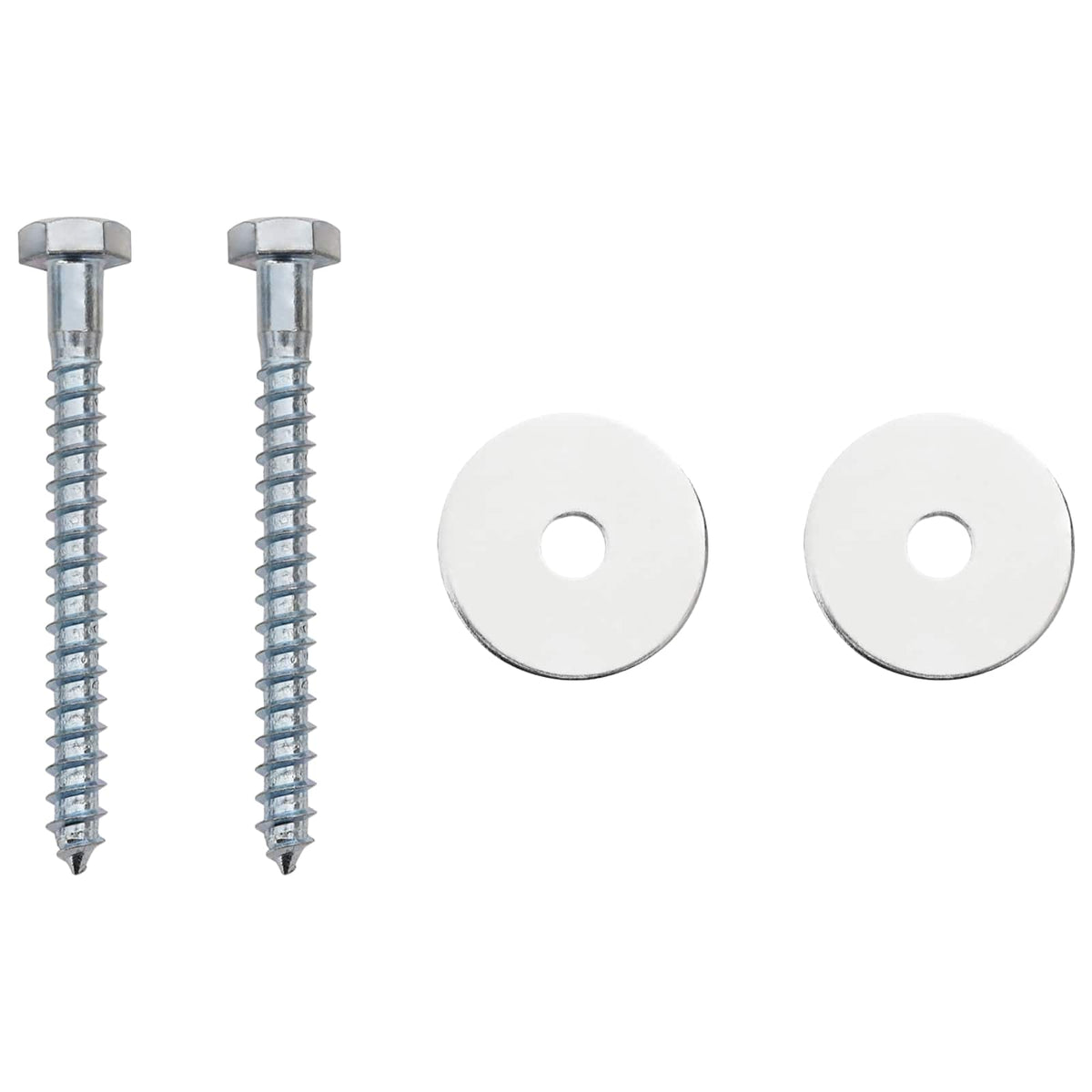 Zemaljska sidra 2 pcs Srebrna Ø10 x 60 cm Galvanizirani metal