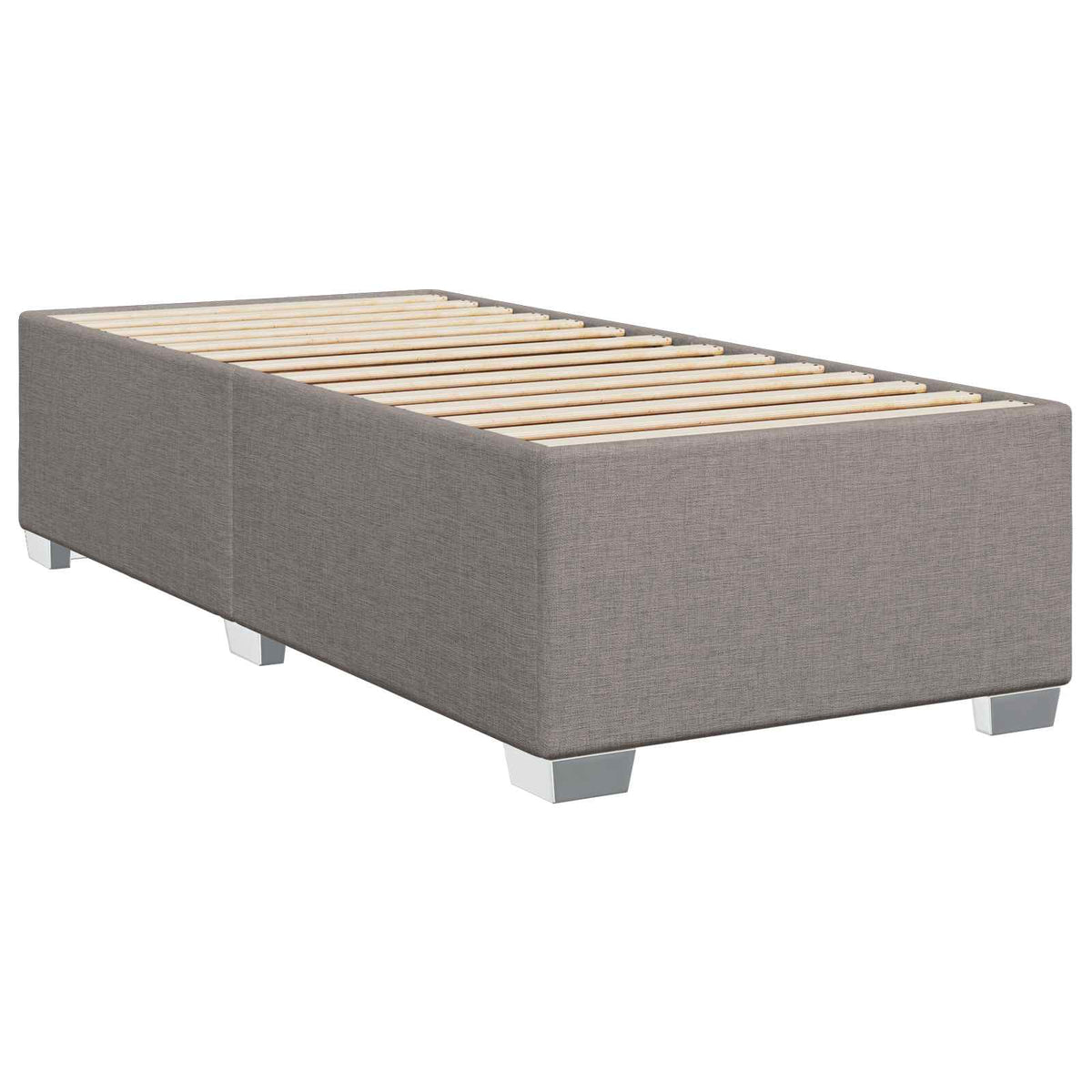 Boxspring krevet s madracem Sivosmeđa 80 x 200 cm Tkanina