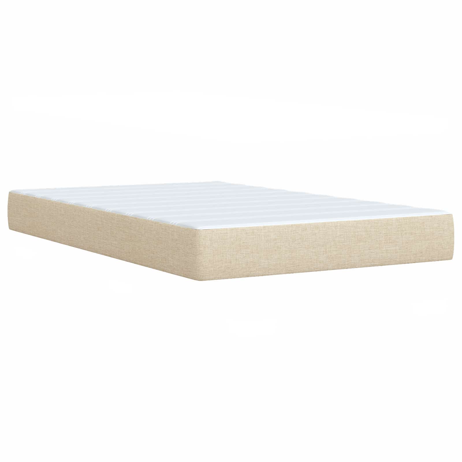Boxspring krevet s madracem Krem 120 x 200 cm Tkanina