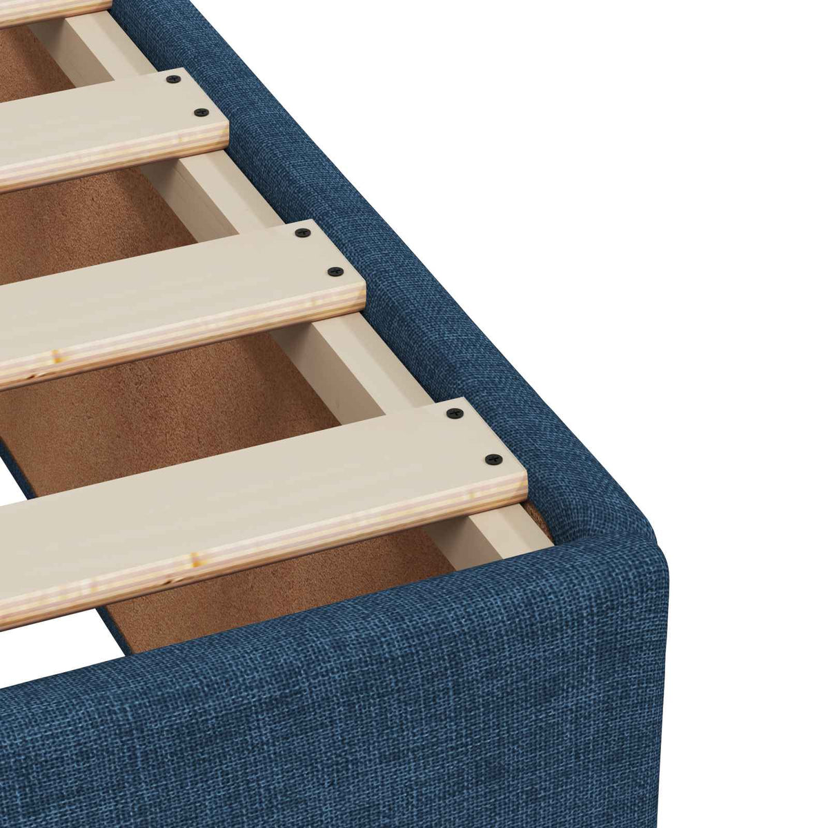Boxspring krevet s madracem Plava 140 x 190 cm Tkanina