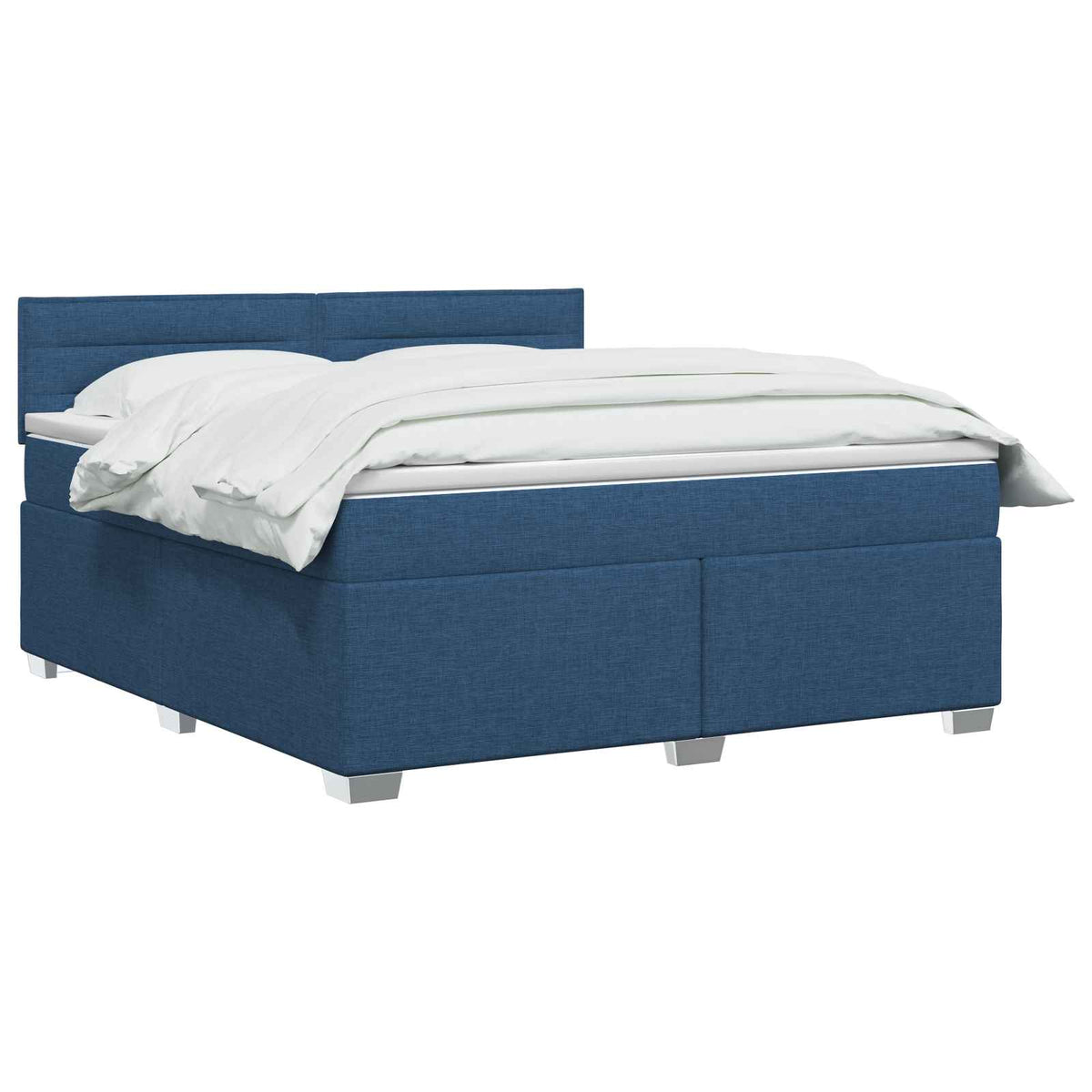 Boxspring krevet s madracem Plava 140 x 190 cm Tkanina