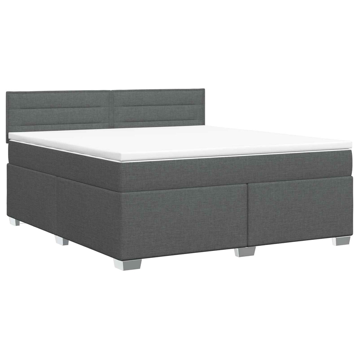 Boxspring krevet s madracem Tamnosiva 140 x 200 cm Tkanina