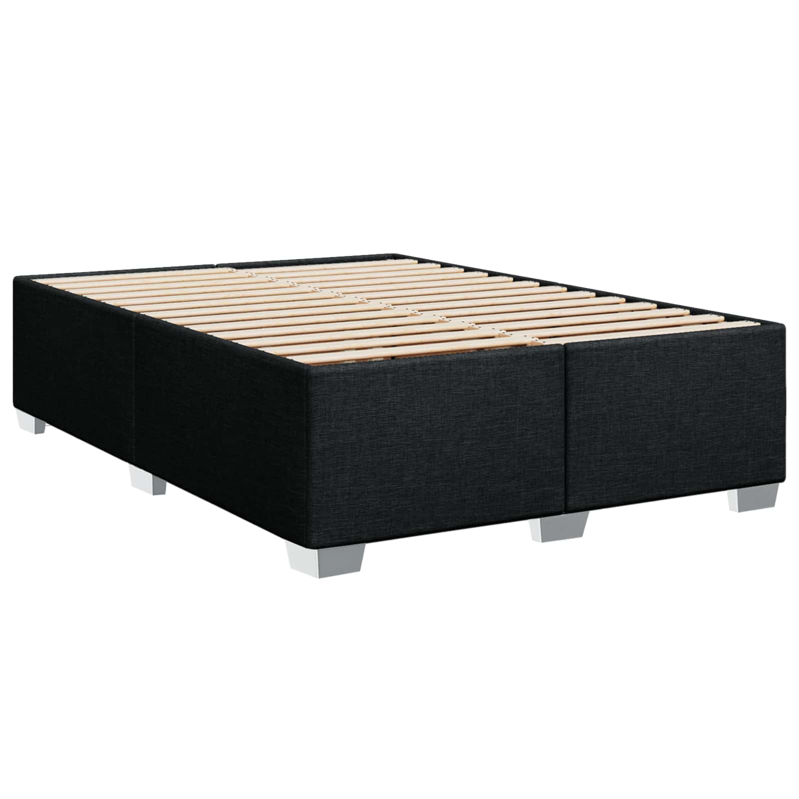 Boxspring krevet s madracem Crna 140 x 200 cm Tkanina